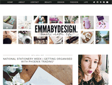 Tablet Screenshot of emmabydesign.com